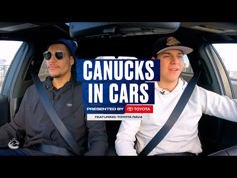 Dakota Joshua and Ethan Bear - Canucks in Cars