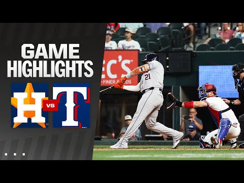 Astros vs. Rangers Game Highlights (8/5/24) | MLB Highlights