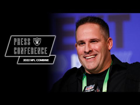 Josh McDaniels on the 2022 NFL Draft and QB Derek Carr | 2022 NFL Combine | Las Vegas Raiders video clip