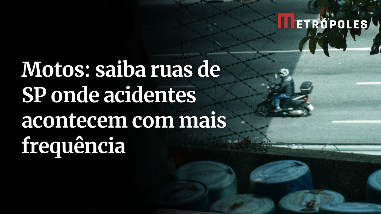 Motos: saiba ruas de SP onde acidentes acontecem com mais frequência
