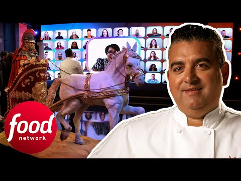 Buddy Builds A Spectacular Gladiator With A Horse & Chariot Cake! | Buddy Vs. Duff