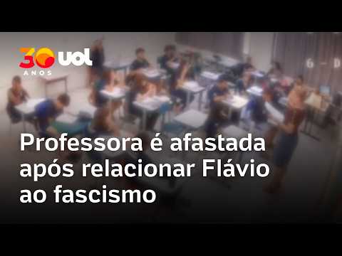 Professora é afastada após associar Flávio Bolsonaro ao fascismo