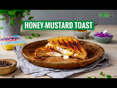 Toast med Norvegia® lettost, honey mustard-dressing og kalkunpålegg