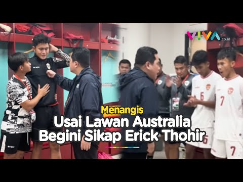 Momen Pemain Timnas U-16 Menangis Usai Kalah, Erick Tohir: Tegakan Kepala Kalian!