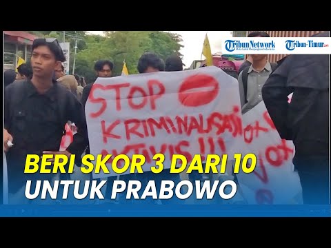 Evaluasi Setahun Prabowo-Gibran Mahasiswa PMII di Makassar Blokade Jalan Sultan Alauddin