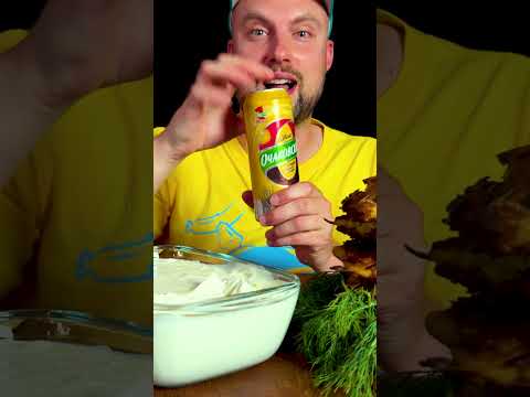 Eating Belarusian Dumplings 🇧🇾 #mukbang #asmr