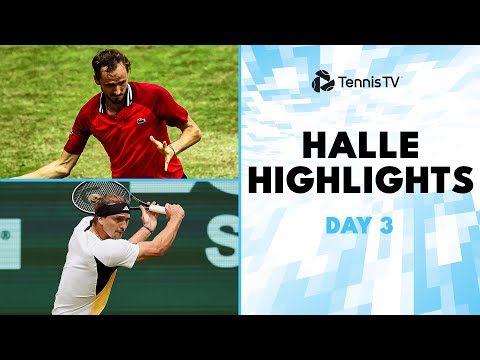 Medvedev vs Zhang; Zverev, Berrettini, Sinner & Hurkacz Play | Halle 2024 Highlights Day 3