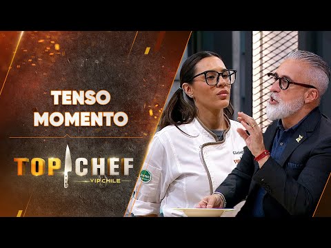 NO SE ENOJE: Gianella Marengo y Sergi Arola intercambiaron opiniones - Top Chef VIP