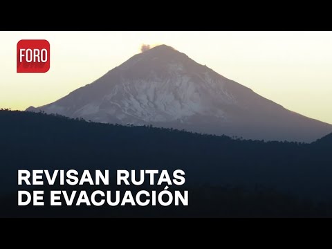 Rehabilitarán rutas de evacuación por actividad del volcán Popocatépetl - Las Noticias