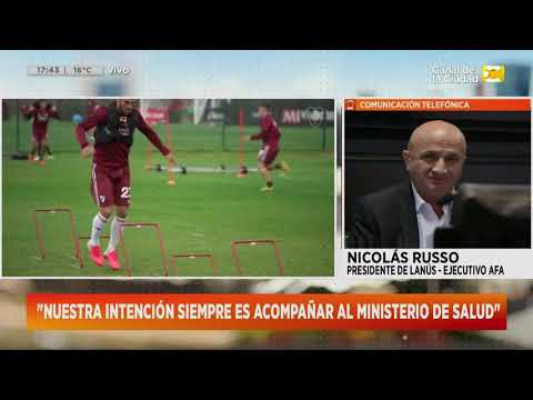 Vuelta del Fútbol en Argentina: Entrevista a Nicolás Russo, Presidente de Lanús en Hoy Nos Toca