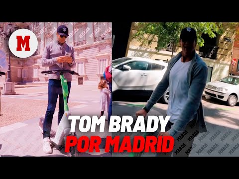 Tom Brady desapercibido por las calles de Madrid ¡Listo para El Clásico! I MARCA