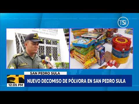 Nuevo decomiso millonario de pólvora en San Pedro Sula