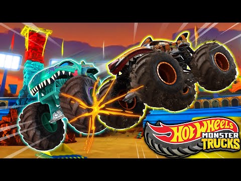 Wild Surprises and Challenges! | 2 HRS | Hot Wheels Monster Trucks