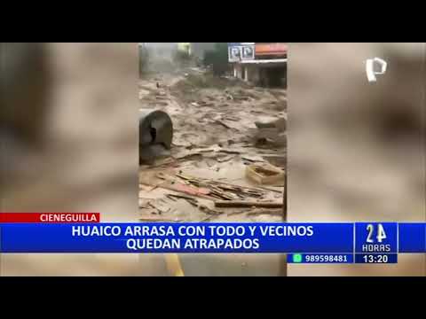 Emergencia en Cieneguilla: quebrada río Seco se activa y origina aparatosos deslizamientos (4/4)