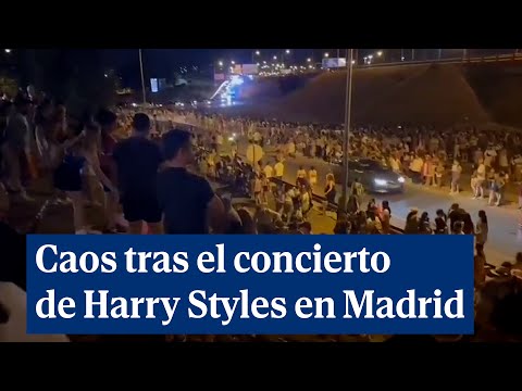 Caos y desorganización tras el concierto de Harry Styles en Madrid: Atravesar un basurero