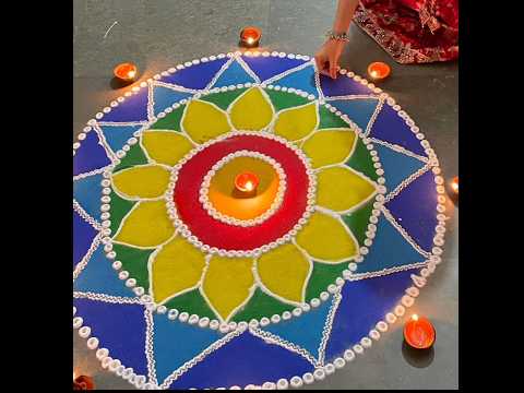 Diwali# Rangoli# Design# Easy # Diwali#like Drawin #subscribe #design # 20.10.25🌈🌈🏳️‍🌈🏳️‍🌈