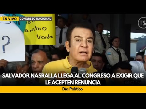 Salvador Nasralla llega al Congreso a exigir que le acepten renuncia