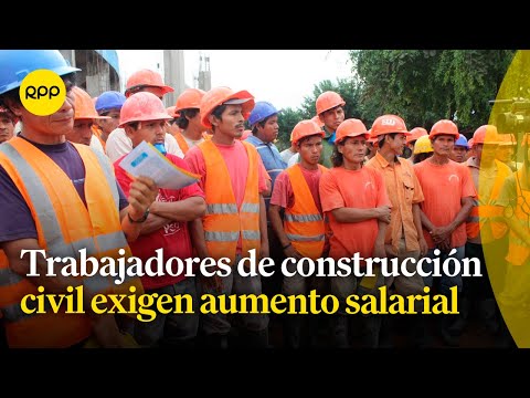 Trabajadores de construcción civil exigen aumento de salarios en movilización nacional