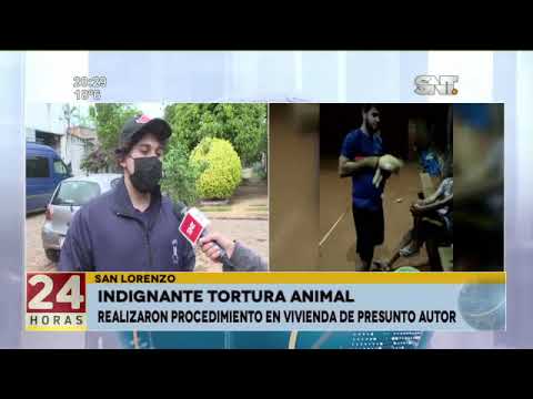 San Lorenzo: Indignante tortura aninal