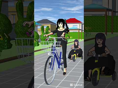 Sakura School Mom And Daughter 💔🚴♀️ #shorts #emotionalstory #motherlove