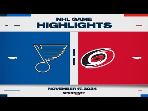 NHL Highlights | Blues vs. Hurricanes