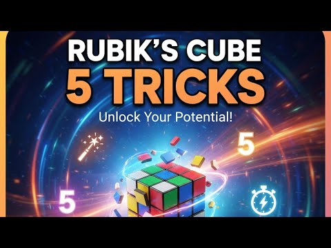 🤯 Rubik's Cube के 5 सबसे COOL Tricks सीखो 5 मिनट में! (Beginner Friendly).. #viral #sajidcubing 