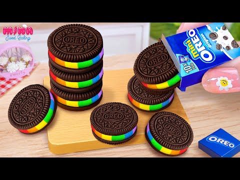 💙Best of Rainbow OREO Cake Recipe💙Secrets to Perfect Mini Oreo Chocolate Cake | Mina Sweet Baking