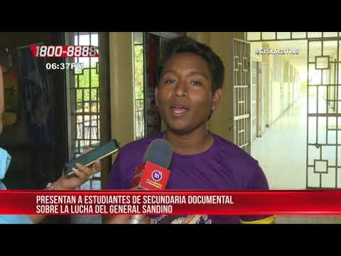 Presentan documental sobre Augusto C. Sandino a estudiantes de Managua – Nicaragua