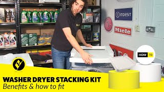 SPARES2GO Stacker Bracket Kit for Tumble Dryer/Washing Machine/Large Appliance 
