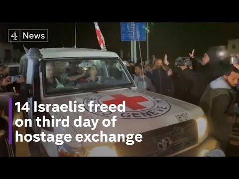 Hamas releases 17 hostages on third day of Israel-Gaza ceasefire