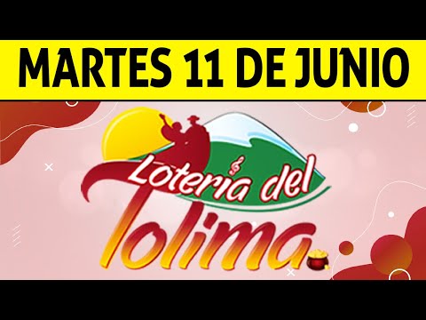 Resultados Lotería del TOLIMA Martes 11 de Junio de 2024  PREMIO MAYOR