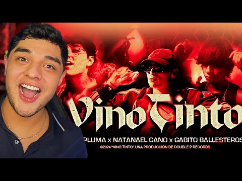 Reacción a Peso Pluma, Natanael Cano, Gabito Ballesteros - VINO TINTO (Video Oficial)