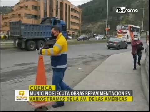 Municipio ejecuta obras repavimentación varios tramos de la Av. de las Américas