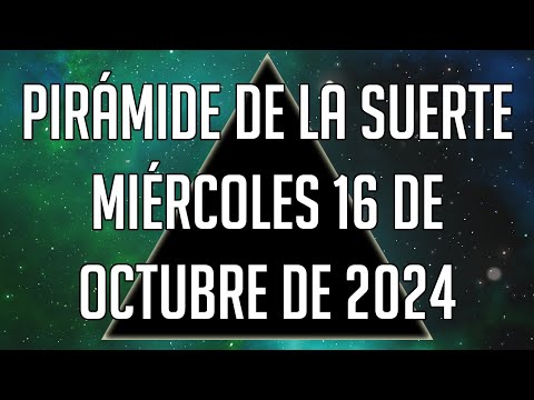 Pirámide de la Suerte para el Miércoles 16 de Octubre de 2024 - Lotería de Panamá