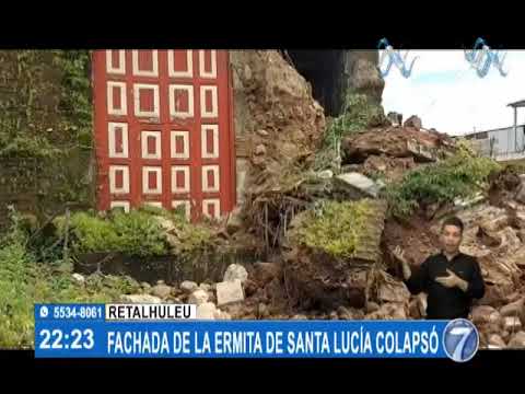 Fachada de la ermita de Santa Lucía colapsó