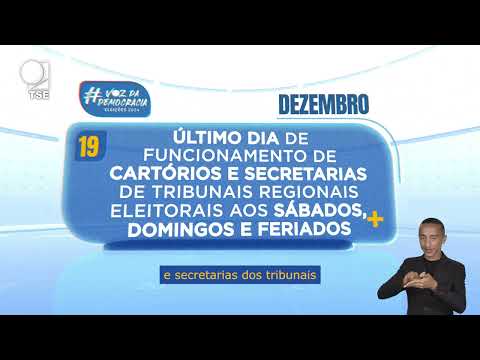 Calendário Eleitoral: Fim do plantão nos cartórios