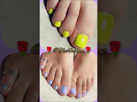 Enchanting/New collection of pedicures 🌈#new#beautiful#viralvideo#trending #toes @Toesfashion
