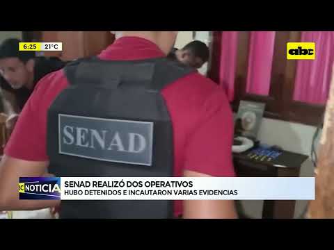 SENAD realizó operativos en Yaguarón y Fernando