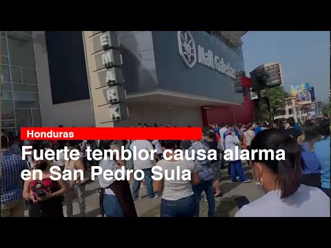 Fuerte temblor causa alarma en San Pedro Sula