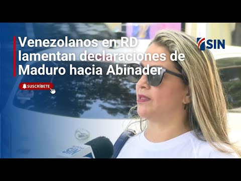 Venezolanos en RD lamentan declaraciones de Maduro hacia Abinader