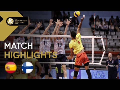 Match Highlights: SPAIN vs. FINLAND I European Golden League Men