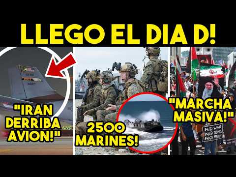 DE ULTIMO MINUTO! EU ENVIA MARINES A ORMUZ, TRUMP NO AGUANTO MAS. IRAN DERRIBA 4VI0N, SACA FOTOS