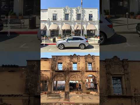 California wildfires: before and after