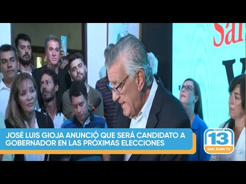 José Luis Gioja anunció que será candidato a Gobernador en las próximas elecciones