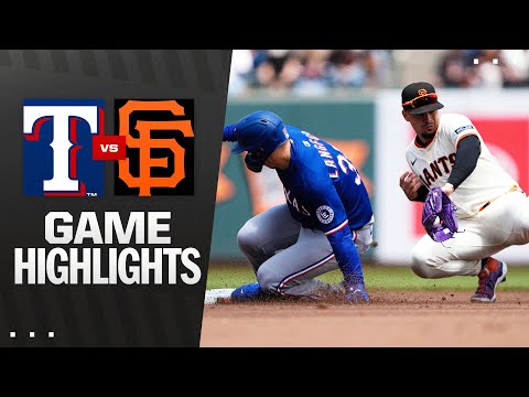 Rangers vs. Giants Game Highlights (4/26/25) | MLB Highlights