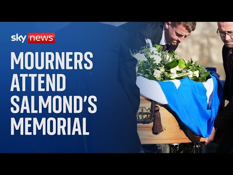 Mourners attend former first minister of Scotland Alex Salmond's memorial service