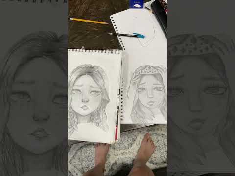 DAY 1 of drawing OCs OVER and OVER again #art #drawing #artsupplies #sketch #sketchbook #artstyle