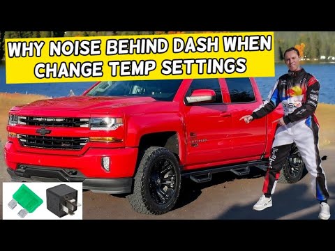 WHY CHEVROLET SILVERADO NOISE BEHIND DASH WHEN CHANGE TEMPERATURE CLIMATE CONTROL 2014 2015 2016 201