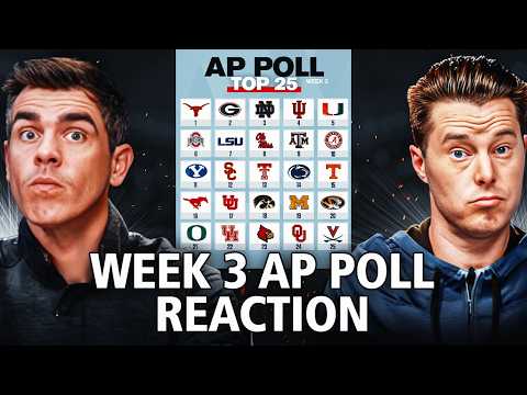 College Football Week 3 AP Poll <strong>Top</strong>-25 REACTION