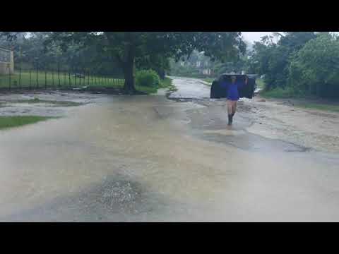 Lluvias intensas en el municipio granmense de Pilón
